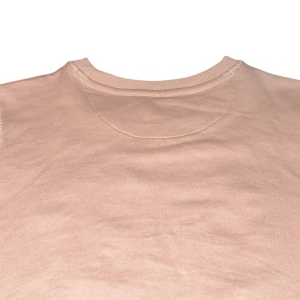 Anthropologie Beaded Bow Dusty Blush Pink Sweater Sweatshirt‎ Small